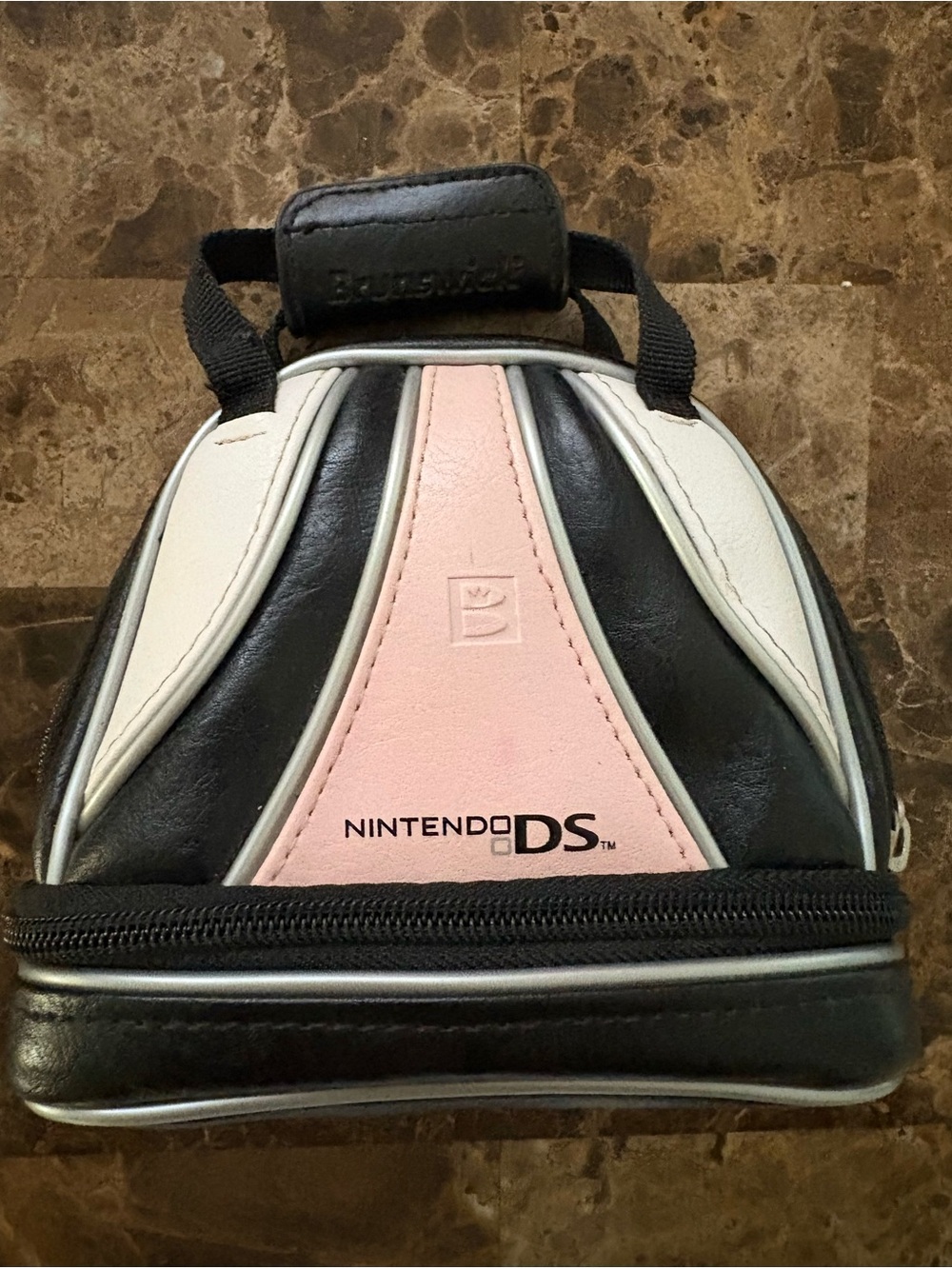 Nintendo Ds Brunswick Bowling Bag Carrying Case Pink Double Compartment